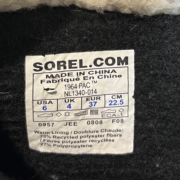 Sorel 1964 PAC Houndstooth Waterproof Snow Boots Women’s Size 6 - Picture 6 of 6